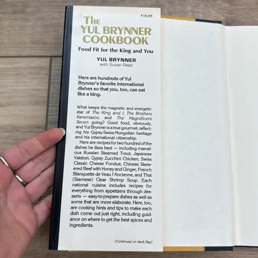 Vintage‎ The Yul Brynner Cookbook OOP